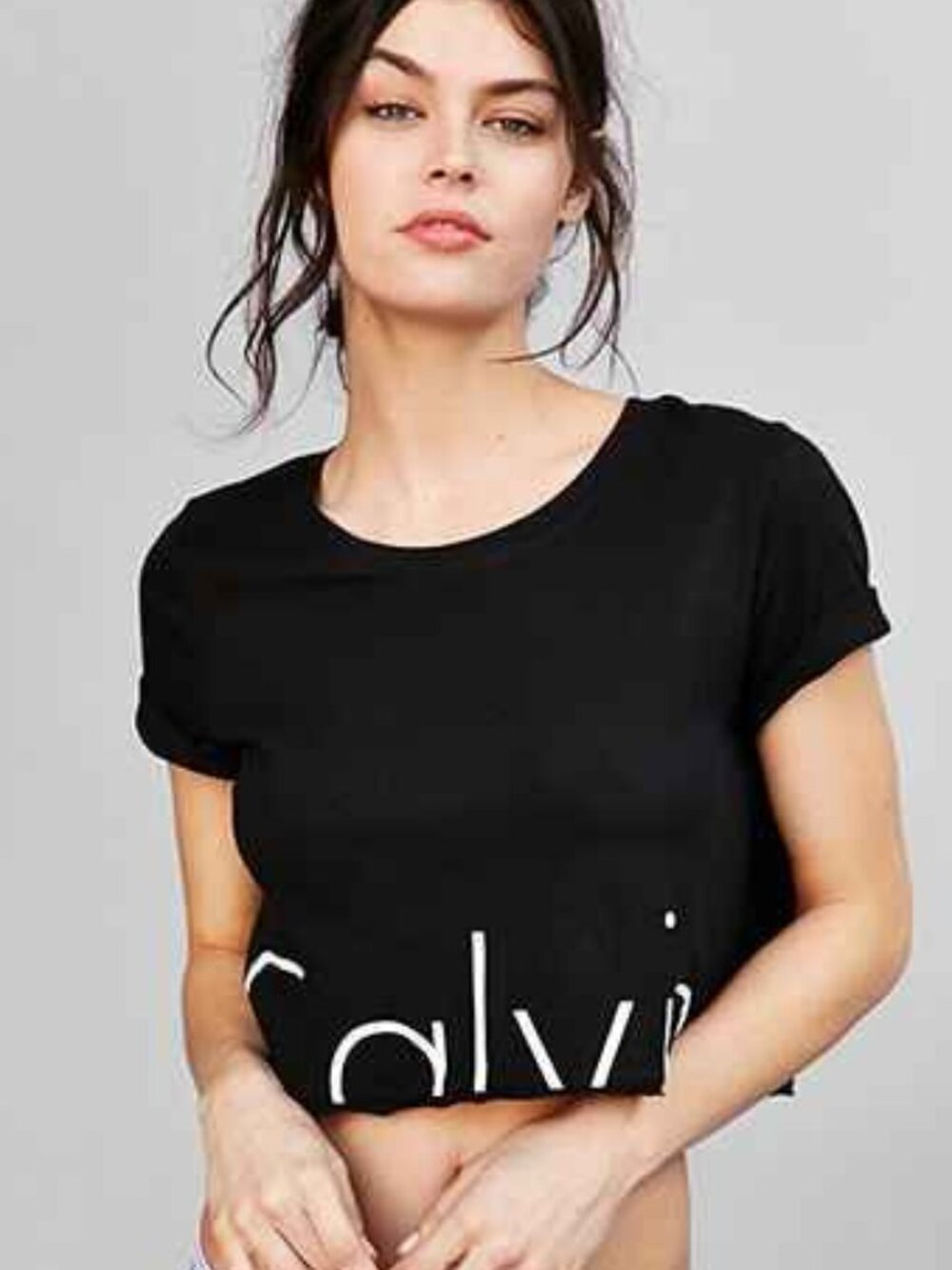 Calvin Klein Women's Cropped T-shirt